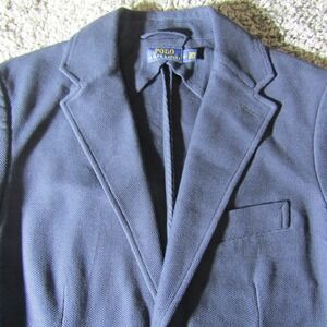 Polo Ralph Lauren Suit Jacket Womens 4 Cotton Unstructured Unlined Blazer Pique